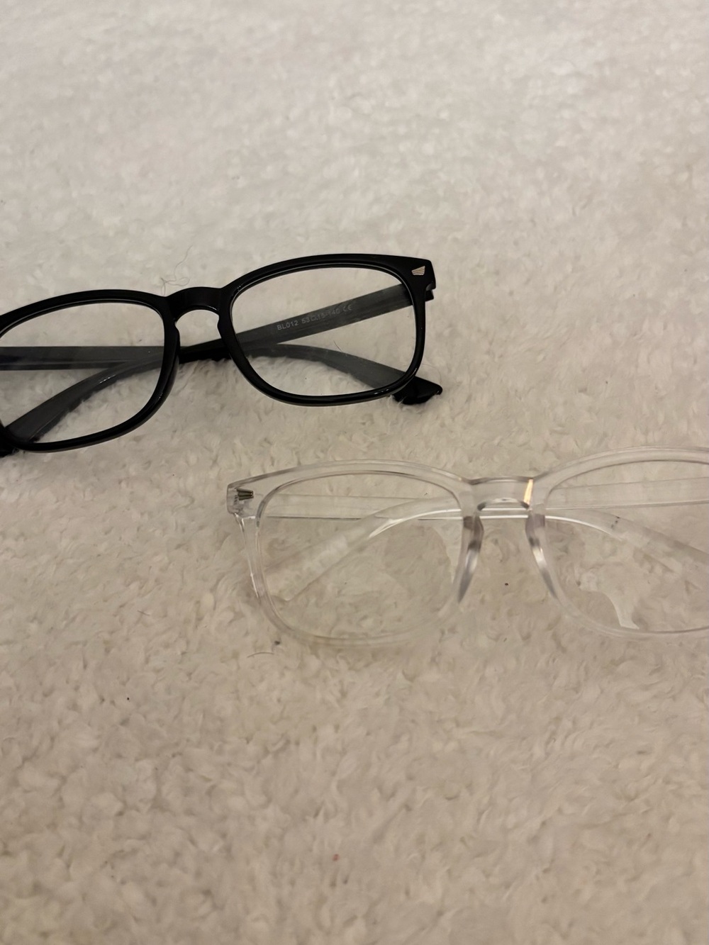 Amazon Clear and Black Wayfarer-Style Glasses Duo